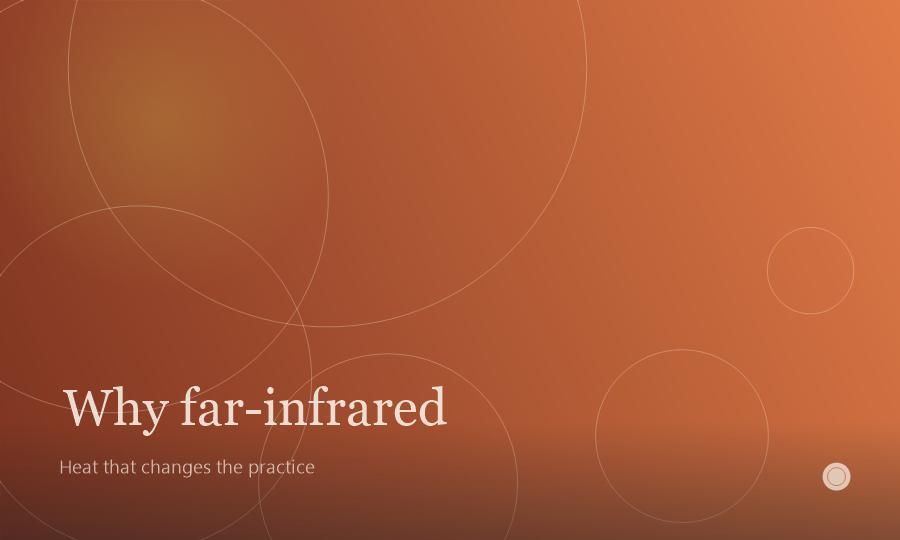 Far-infrared heat panel detail