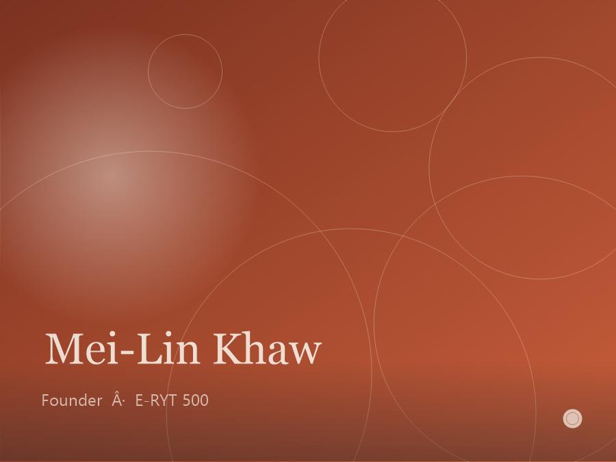 Mei-Lin, founder of Kelvio, in the studio after class